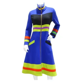 1960s Mod Color Block Jacket Dress