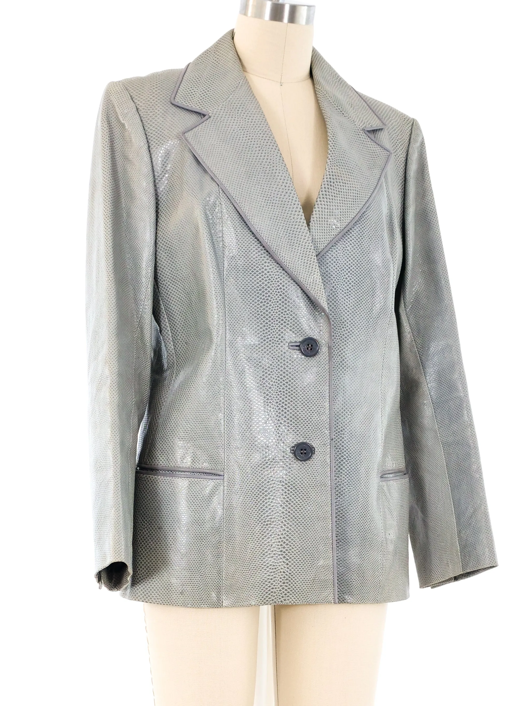 1980's Gucci Snakeskin Blazer