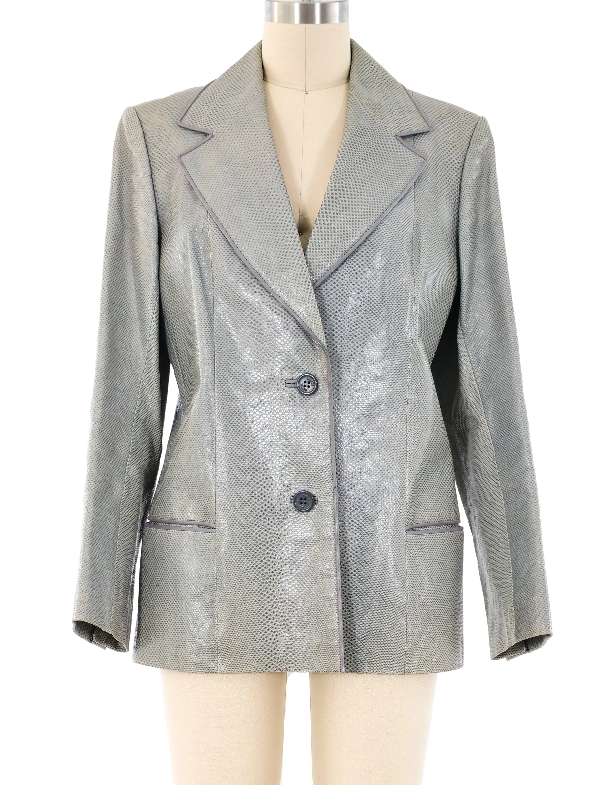 1980's Gucci Snakeskin Blazer