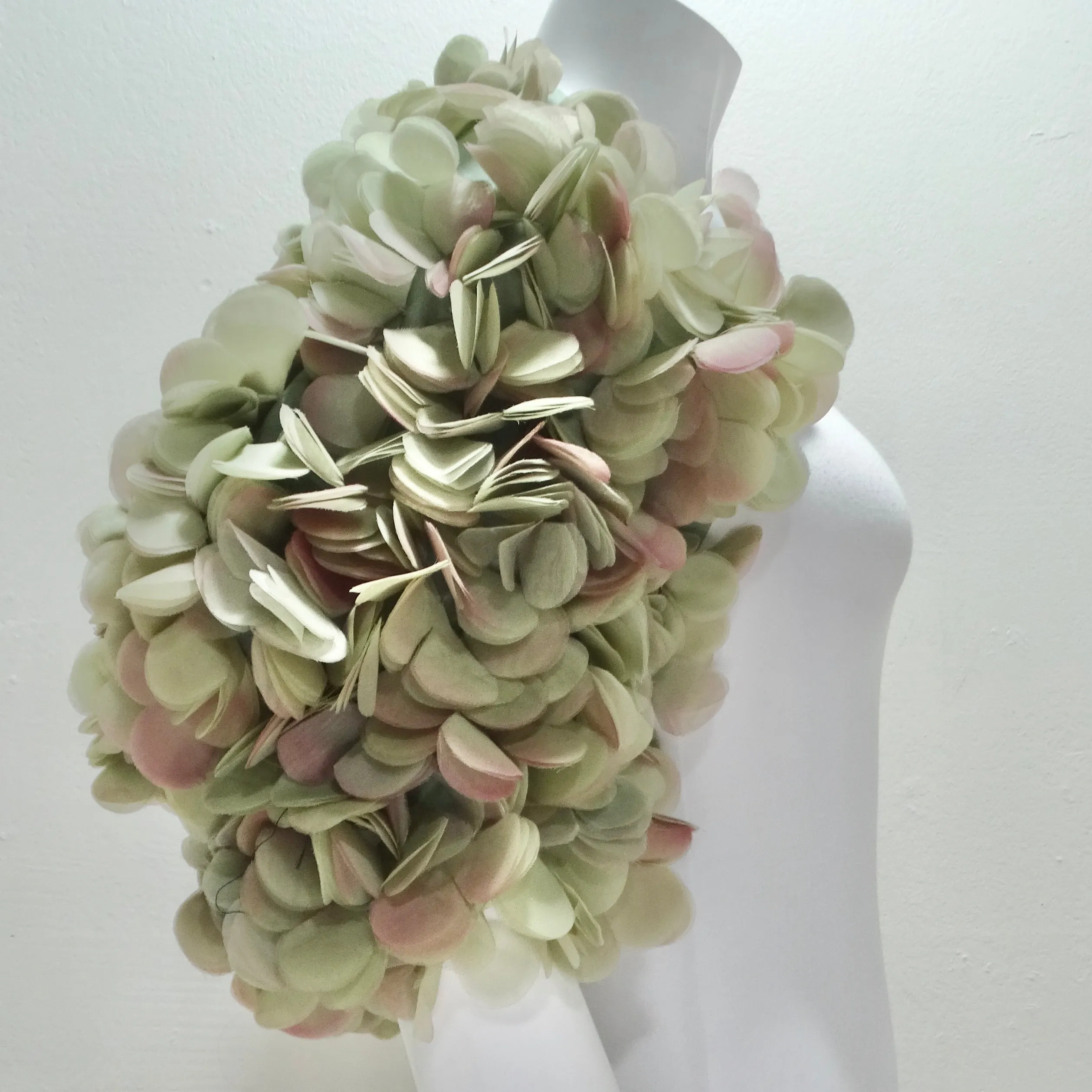 1990s Randolph Duke 3D Flower Petal Applique Bolero Shrug