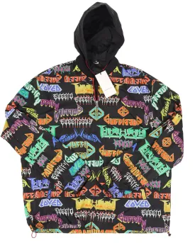 Assorted Metal Logo Print Hoodie