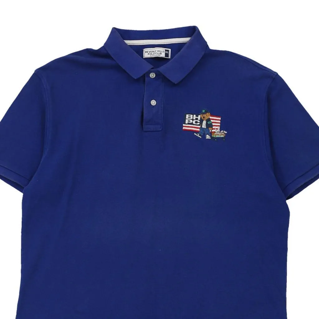 Beverly Hills Polo Club Polo Shirt - 3XL Navy Cotton