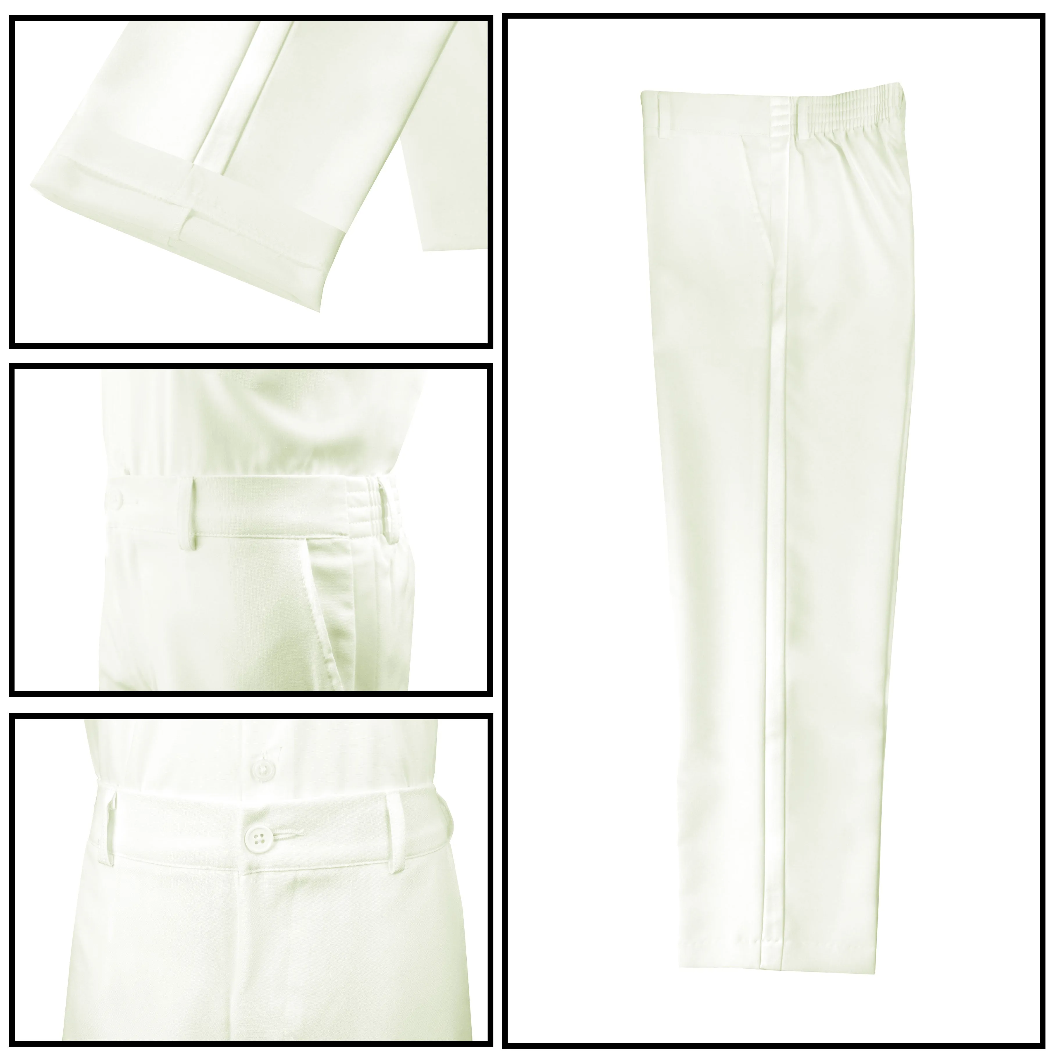 Boys' Ivory-B Classic Fit Tuxedo Set Without Tail