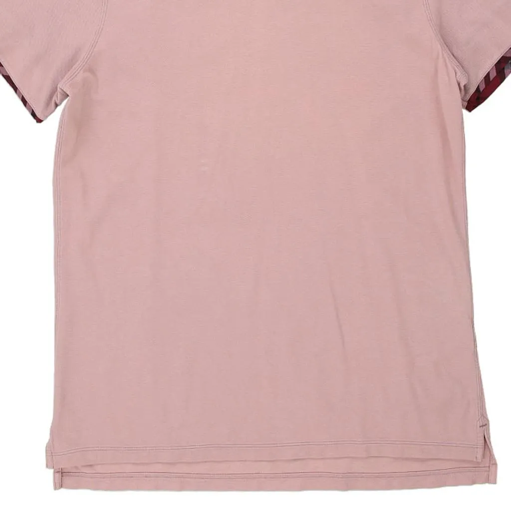 Burberry Brit Polo Shirt - XL Pink Cotton