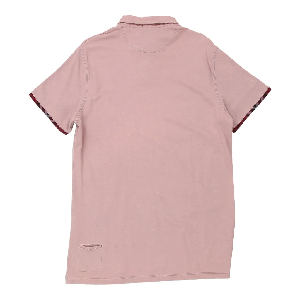 Burberry Brit Polo Shirt - XL Pink Cotton