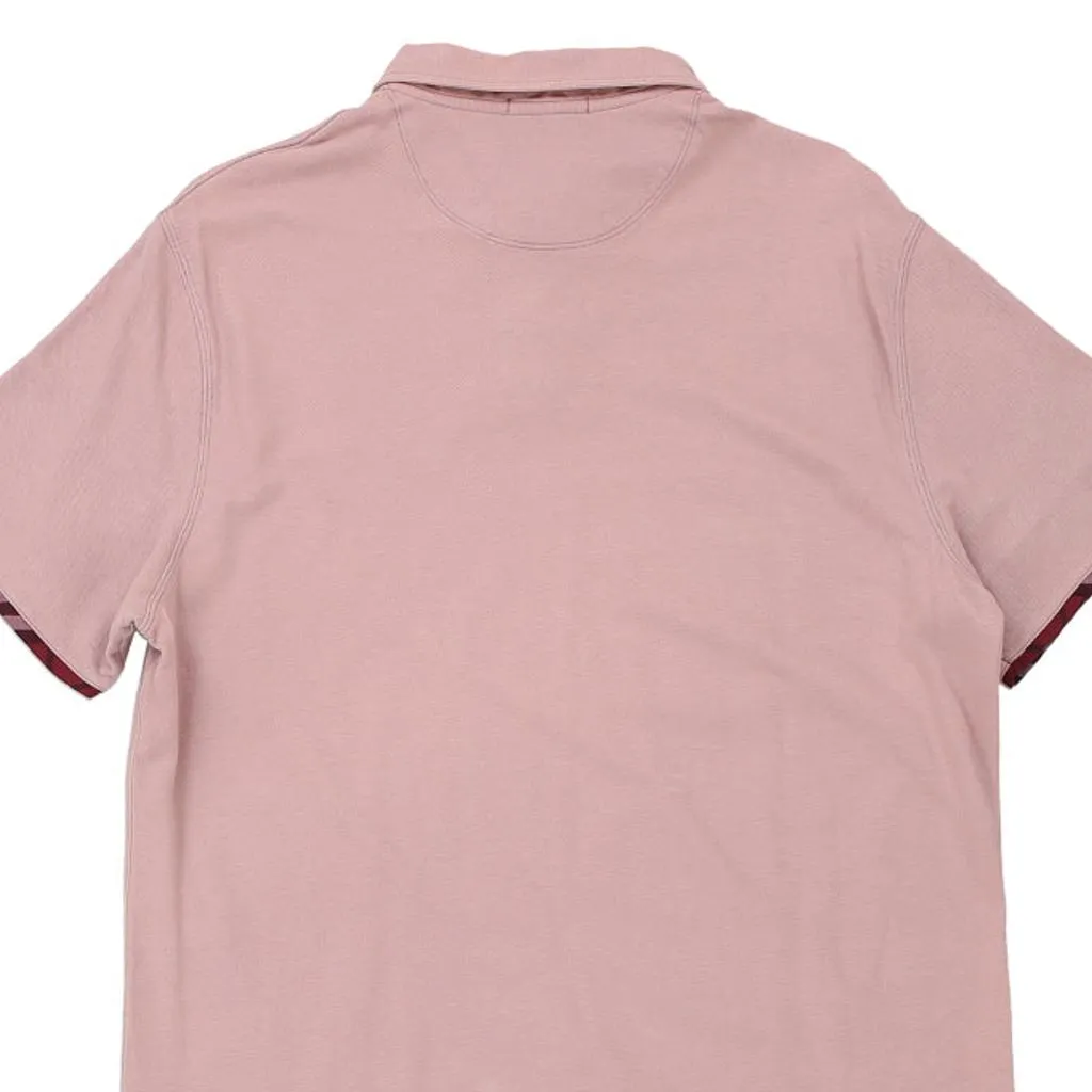 Burberry Brit Polo Shirt - XL Pink Cotton