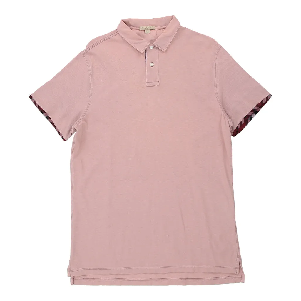 Burberry Brit Polo Shirt - XL Pink Cotton