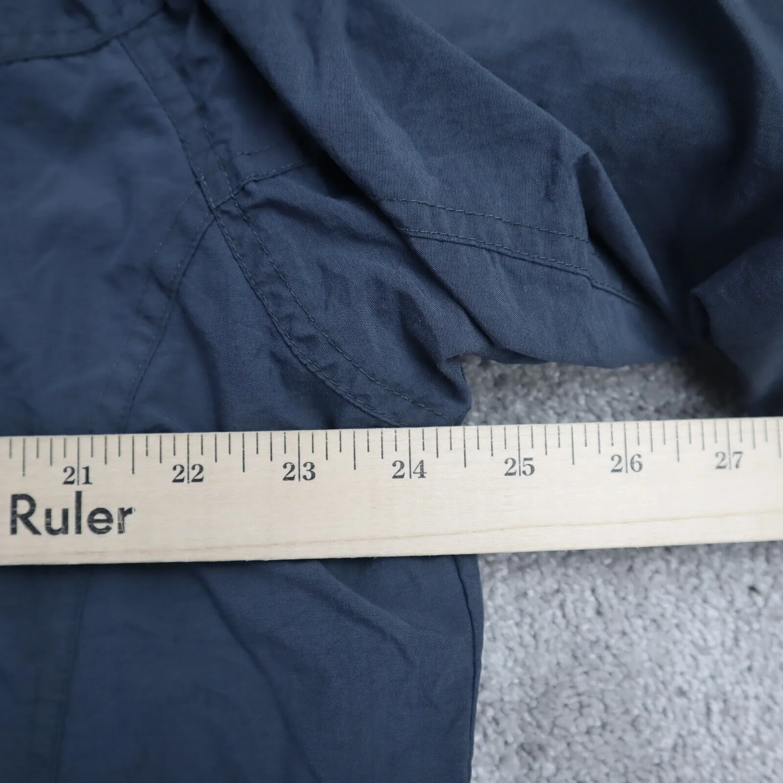 Columbia Womens Windbreaker Jacket Full Zip Long Sleeve Mock Neck Black Size XL