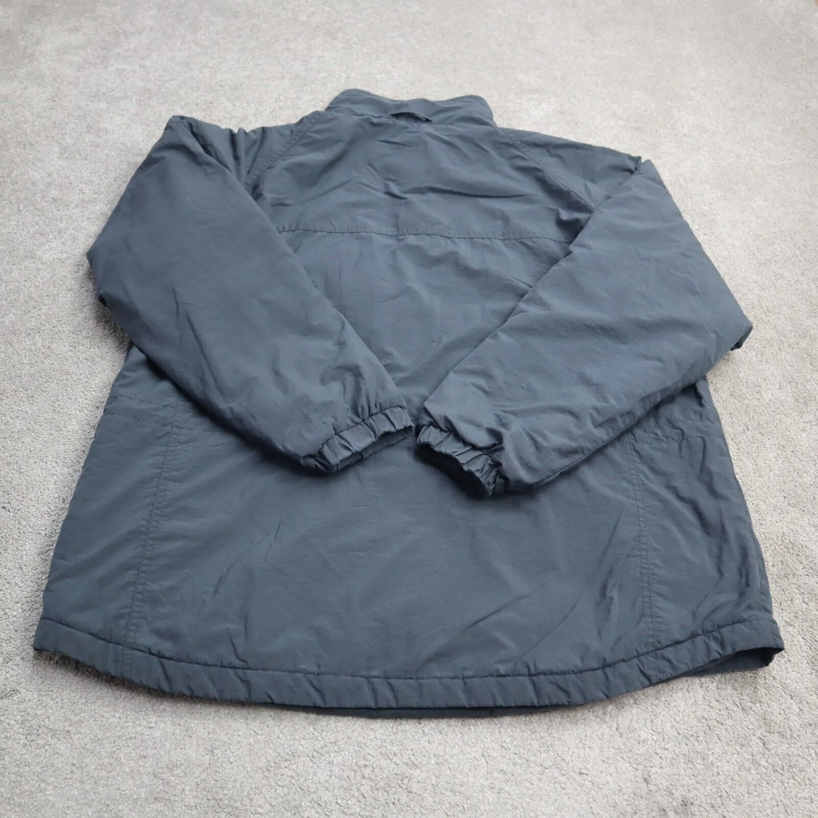 Columbia Womens Windbreaker Jacket Full Zip Long Sleeve Mock Neck Black Size XL