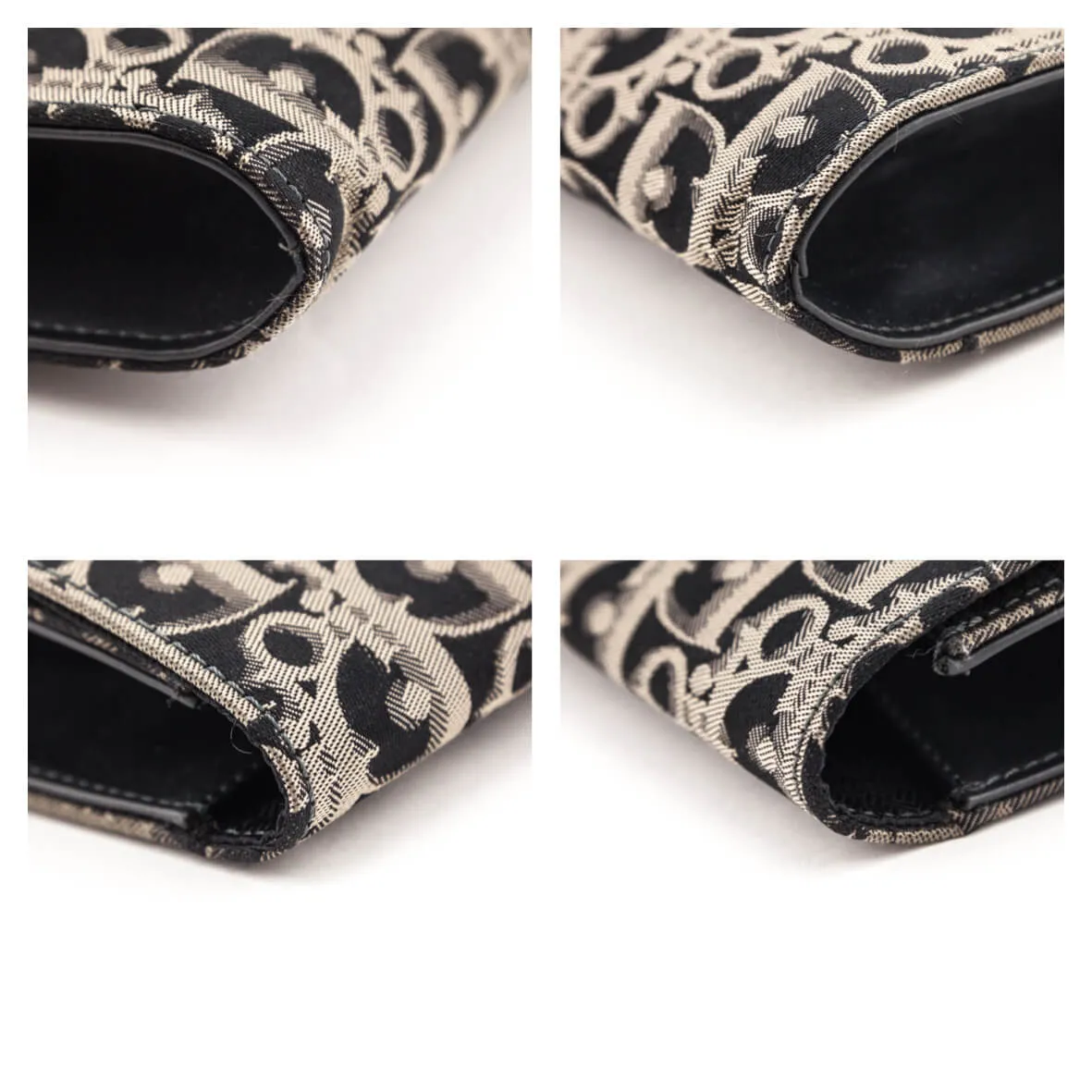 Dior Black Monogram Vintage Clutch