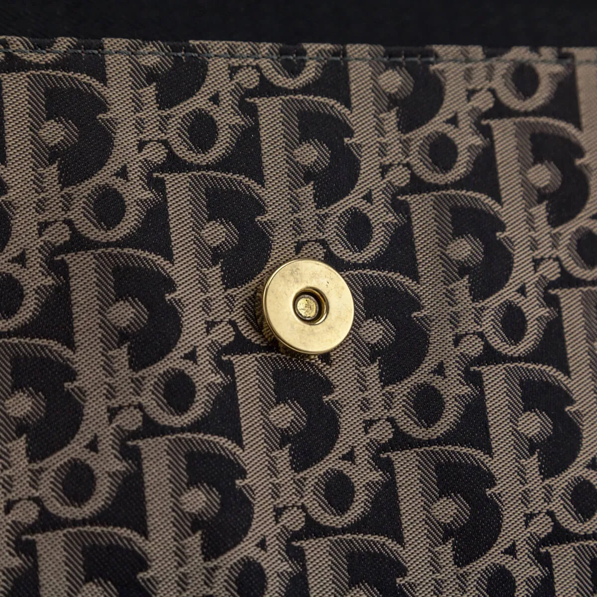Dior Black Monogram Vintage Clutch