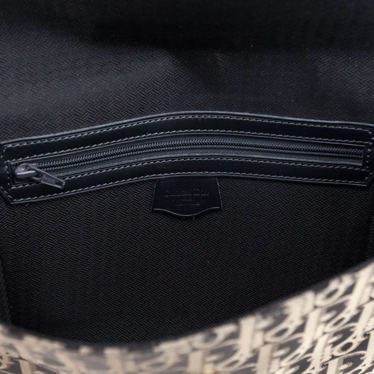 Dior Black Monogram Vintage Clutch