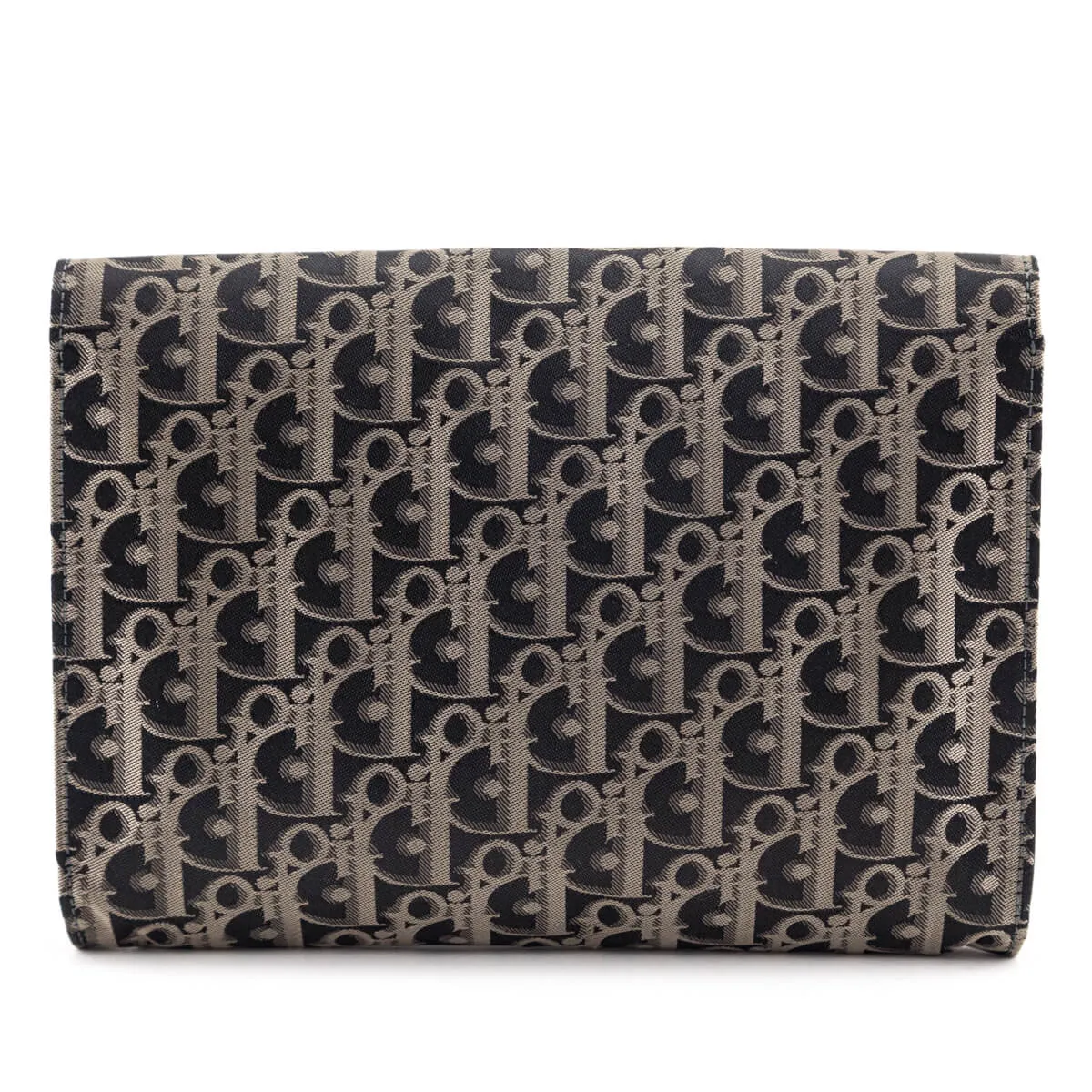 Dior Black Monogram Vintage Clutch