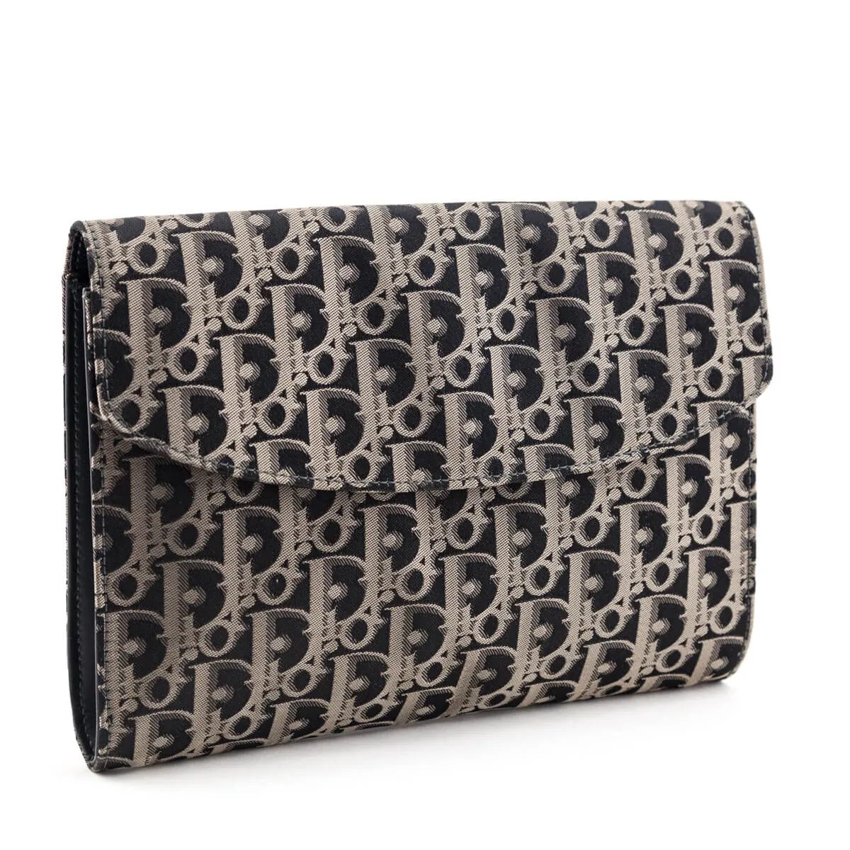 Dior Black Monogram Vintage Clutch