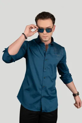 DIOR BLUE PARTY WEAR SHIRT