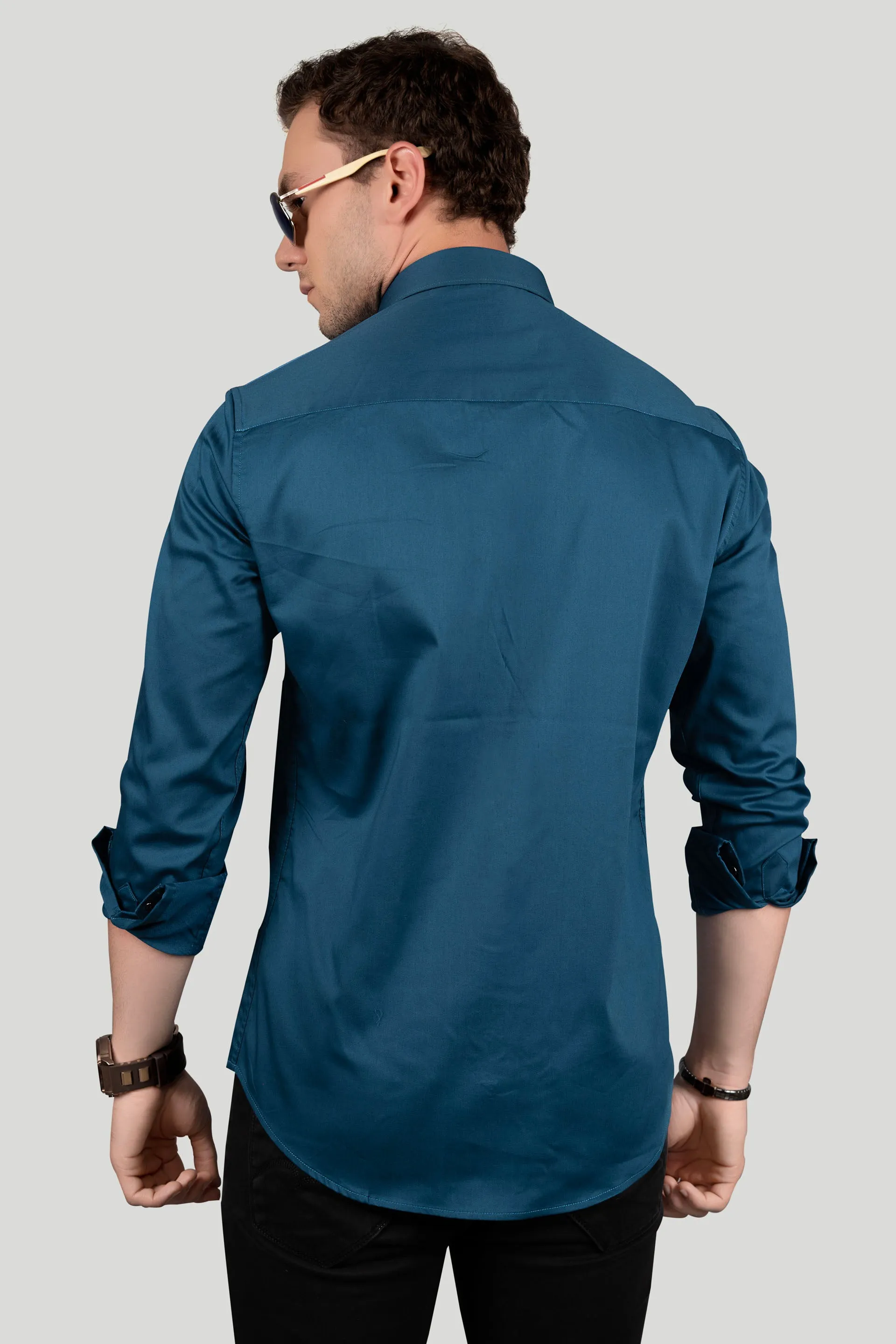 DIOR BLUE PARTY WEAR SHIRT