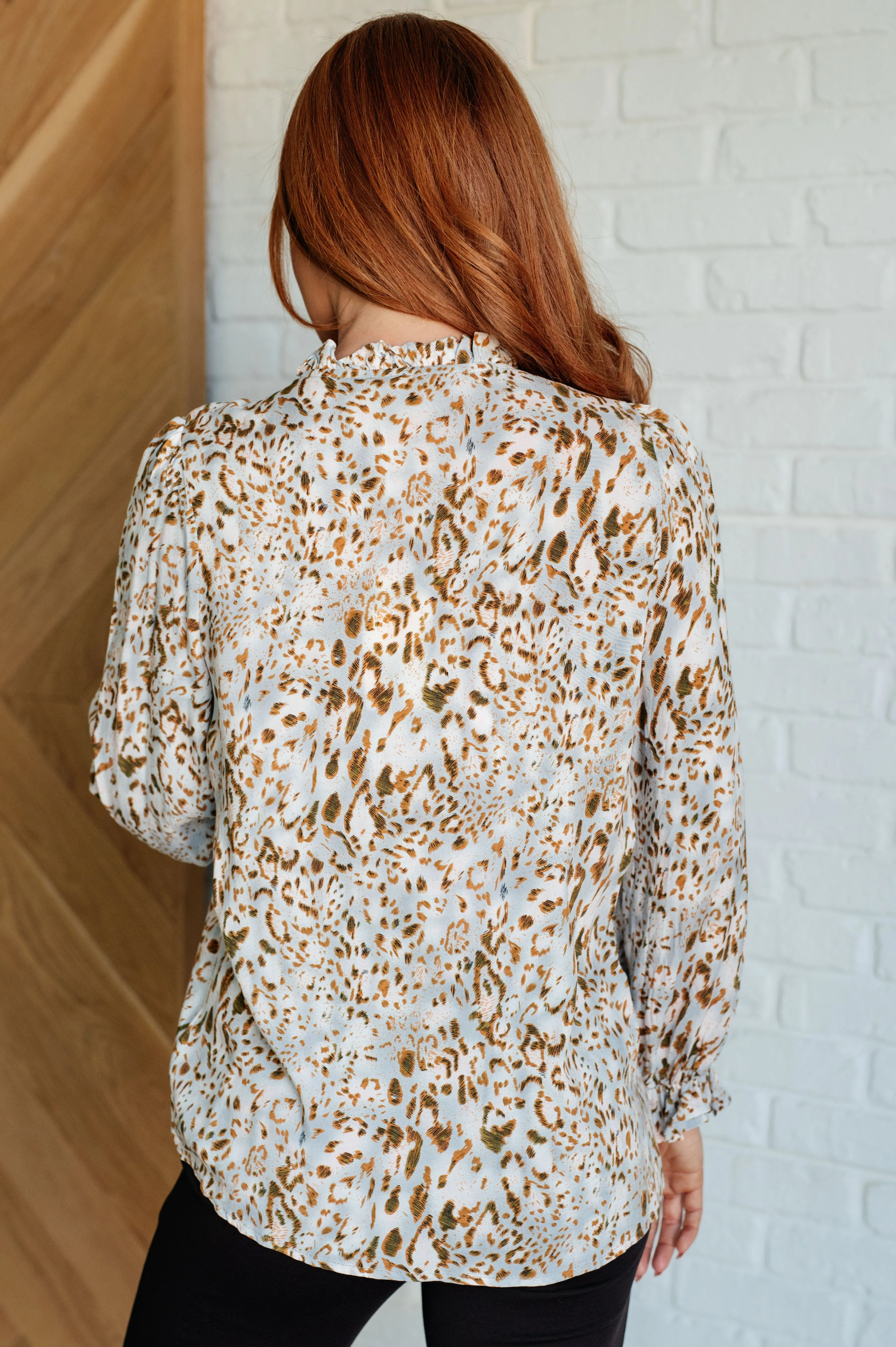 Downtown Animal Print Blouse