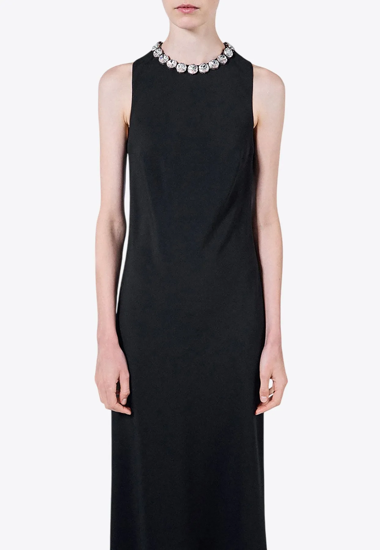 Embellished Sablé Midi Dress
