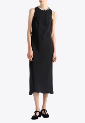 Embellished Sablé Midi Dress