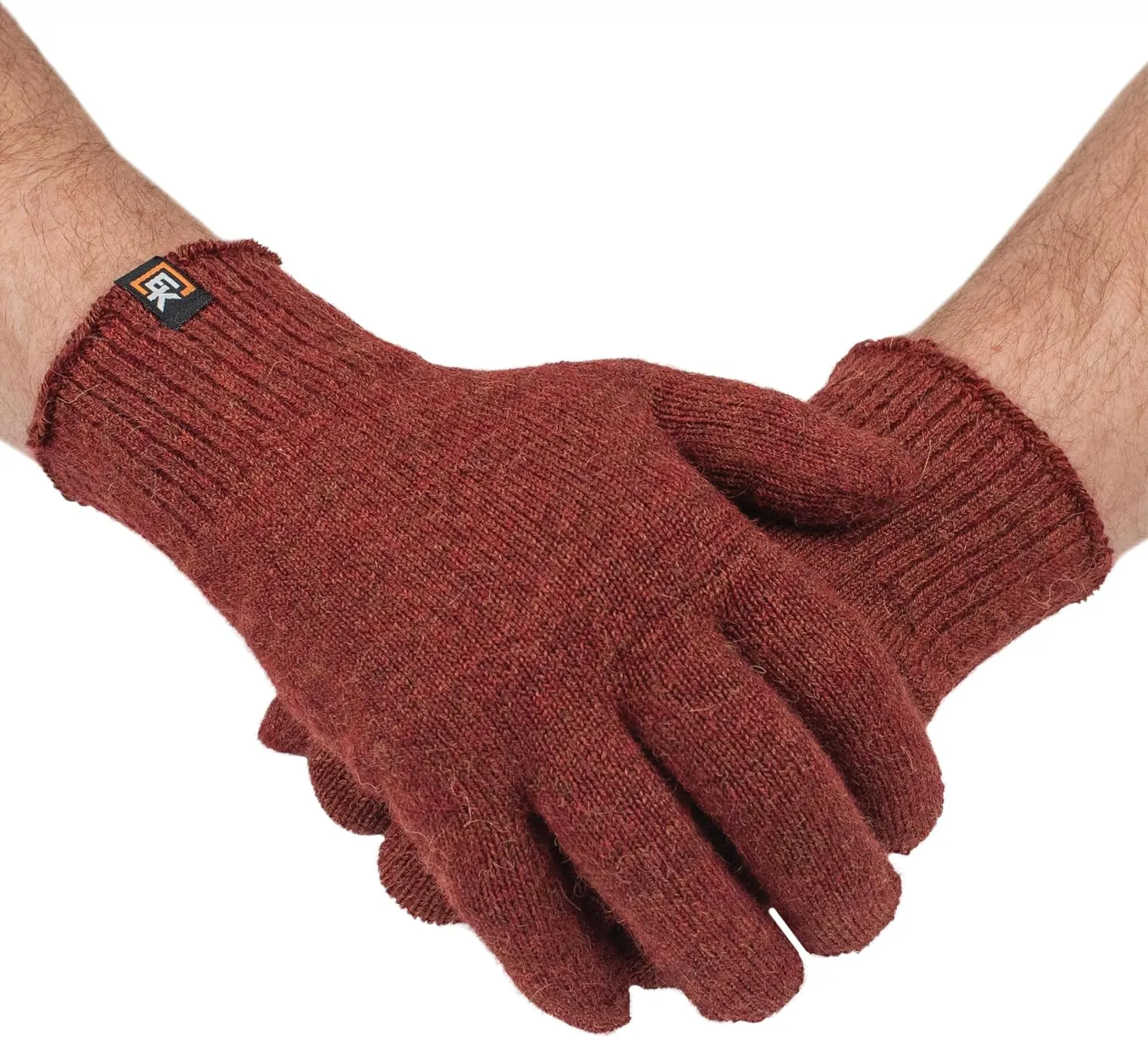 Evolution Knitwear Alpaca Knit Gloves - Super Soft Baby Alpaca - Made in The USA - Large