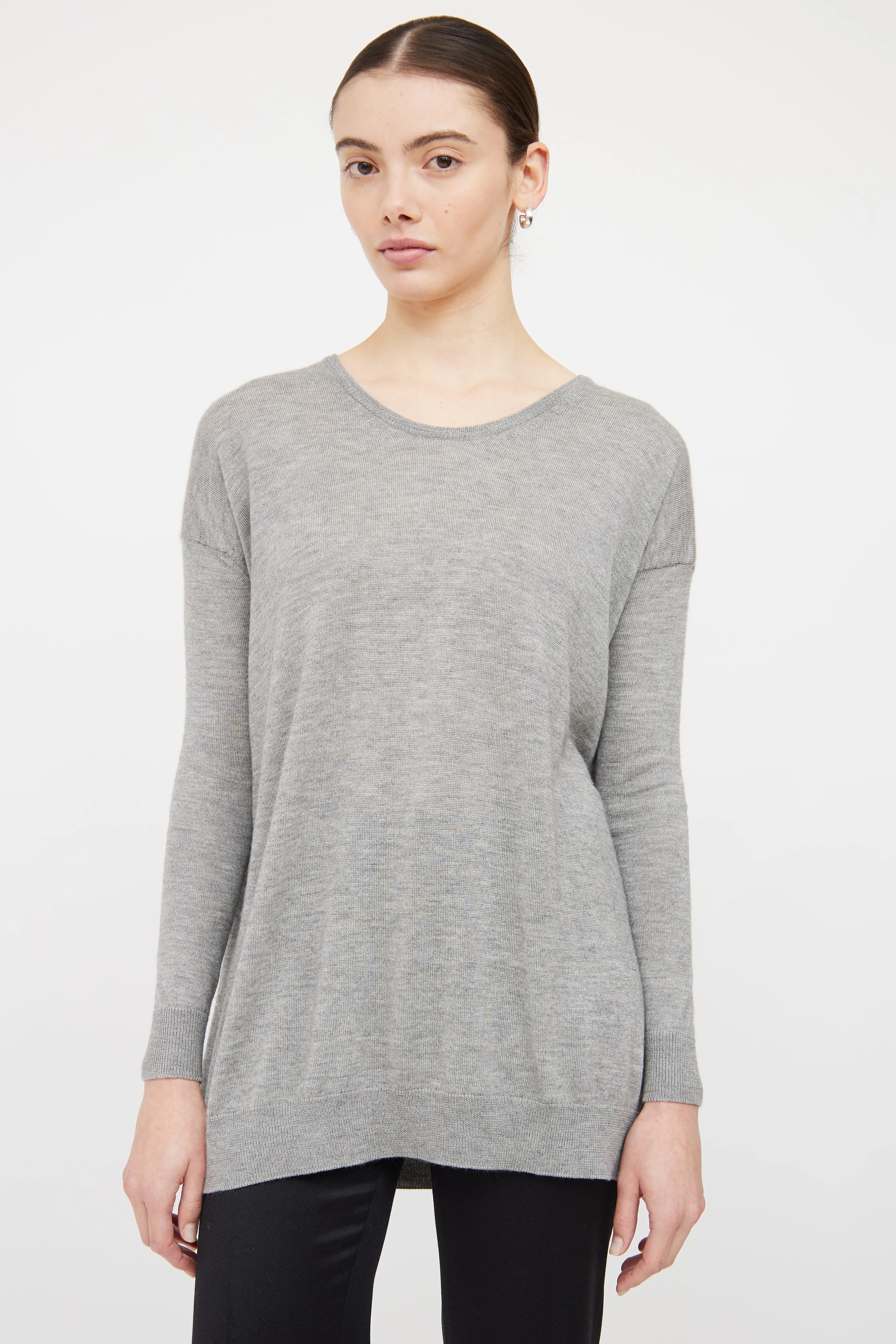 Grey Loose Fit Sweater