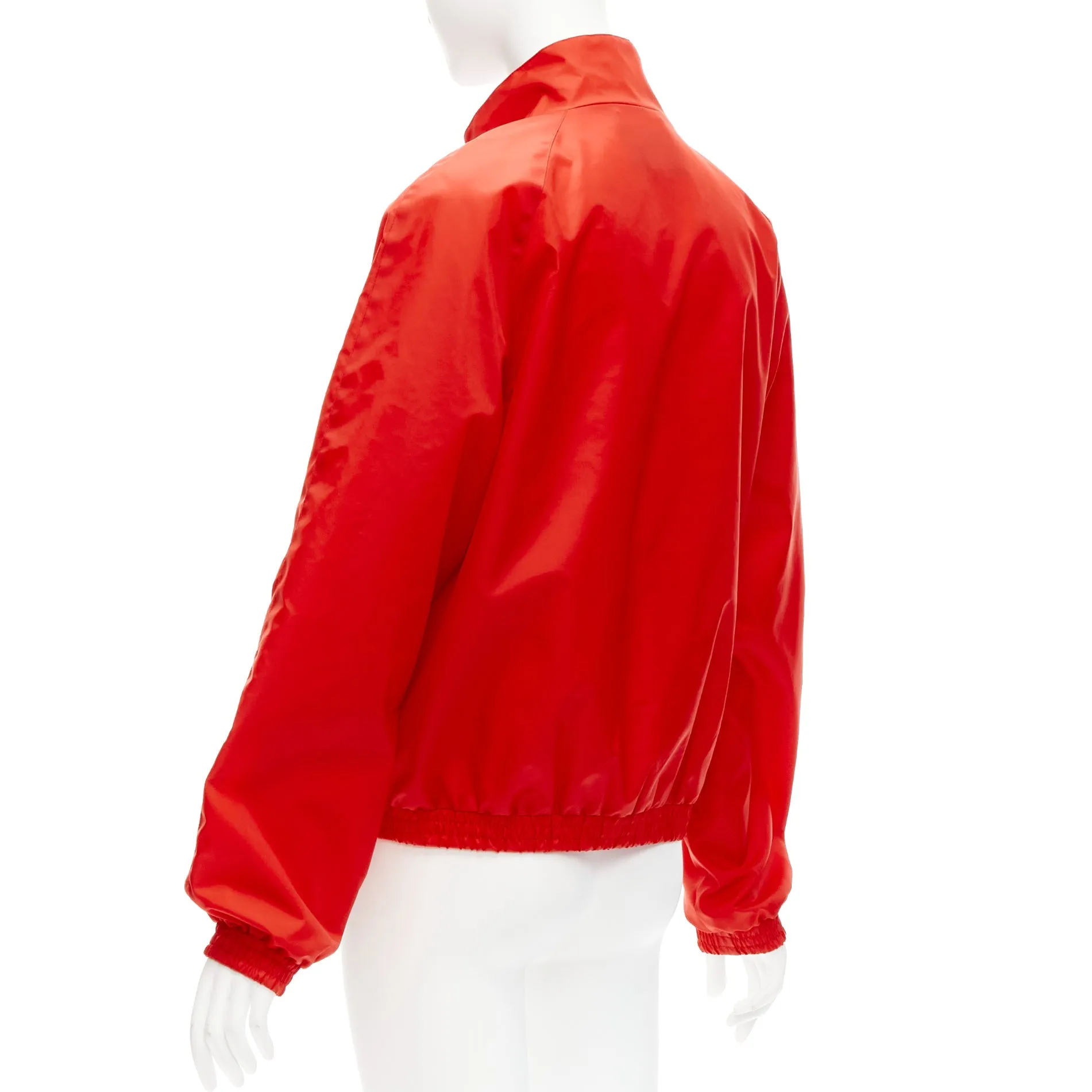 GUCCI 2020 Script logo red blue nylon track coach jacket IT44 L