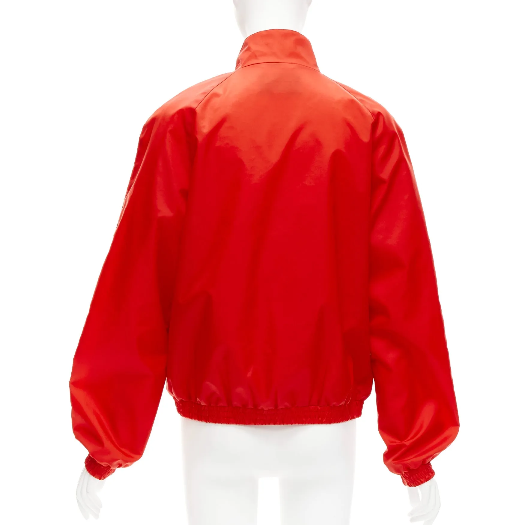 GUCCI 2020 Script logo red blue nylon track coach jacket IT44 L