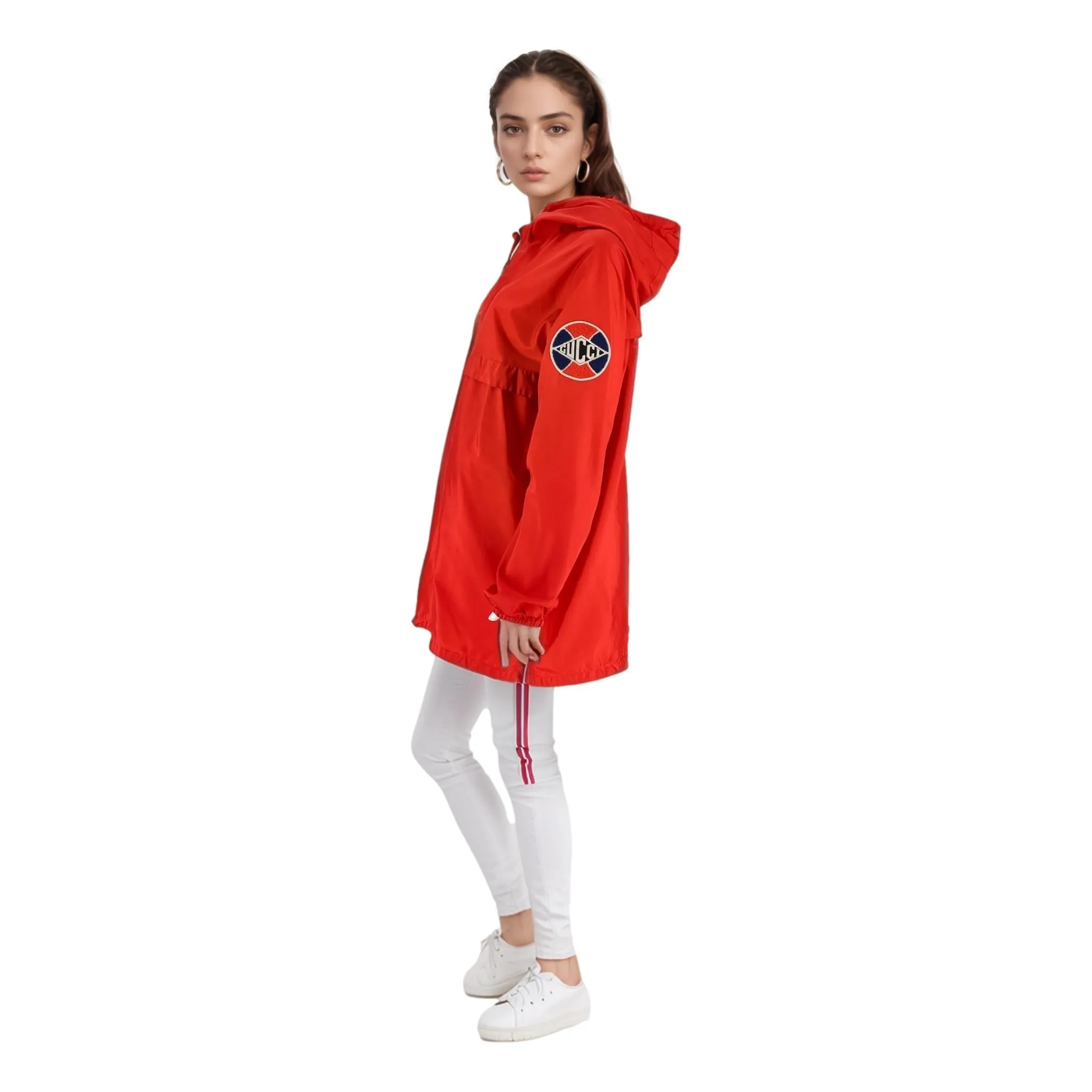 Gucci Anorak Jacket With Logo Patch. Size 44IT