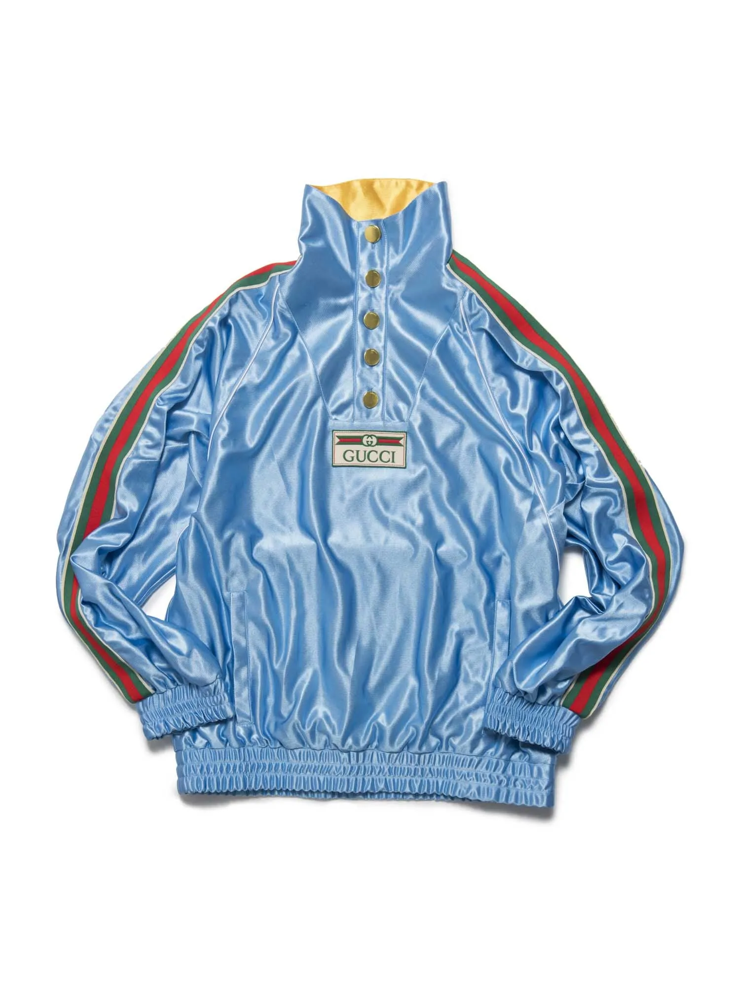 Gucci GG Logo Web Unisex Tracksuit Jacket Blue Multicolor