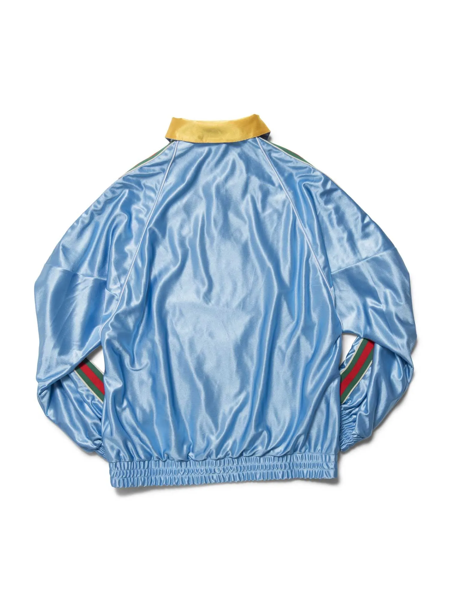 Gucci GG Logo Web Unisex Tracksuit Jacket Blue Multicolor