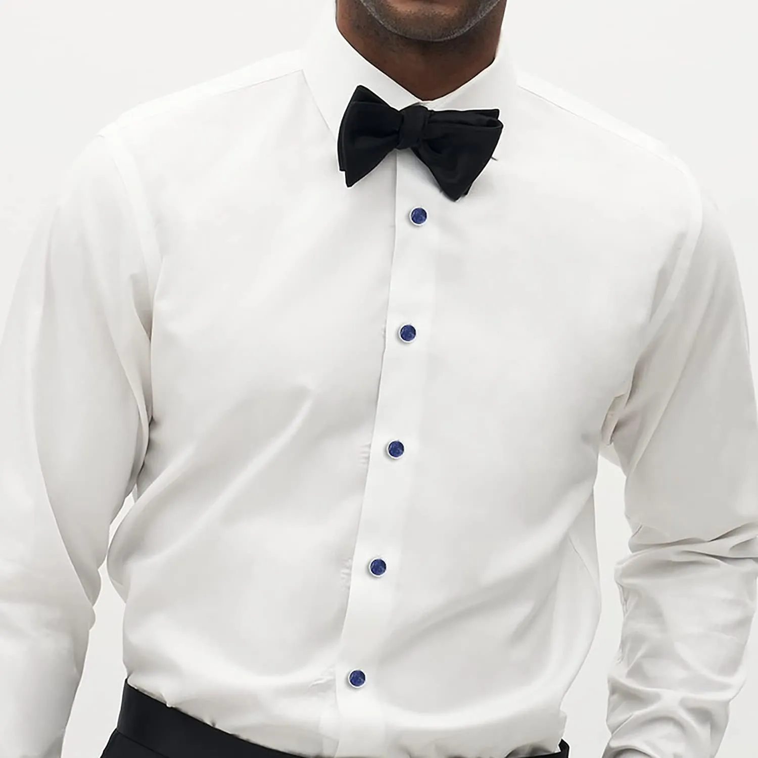 HAWSON Fashion Mother-of-Pearl Tuxedo Shirt Button and Cufflink Set, Specially Designed for Wedding Business