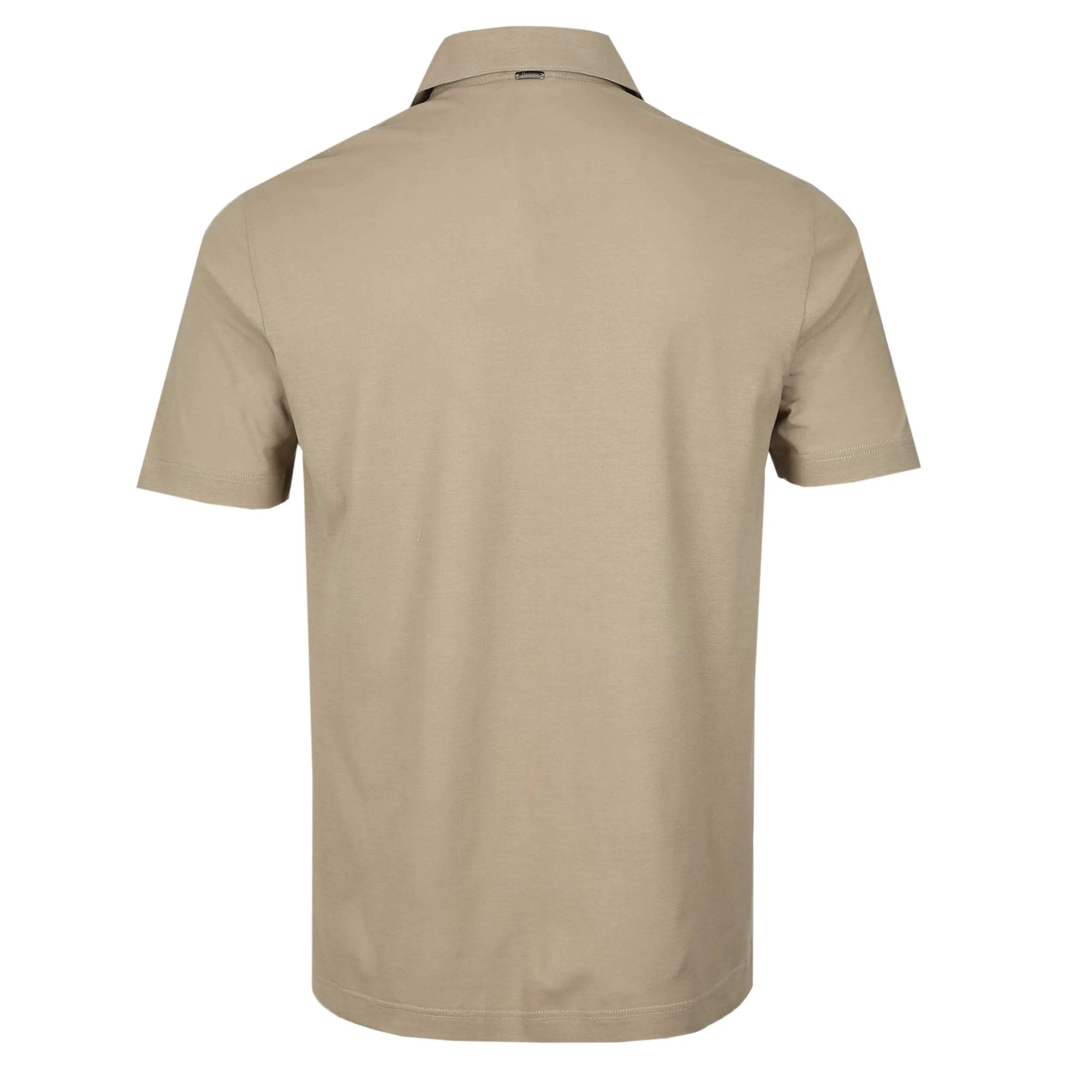 Herno M.C Jersey Polo Shirt in Taupe