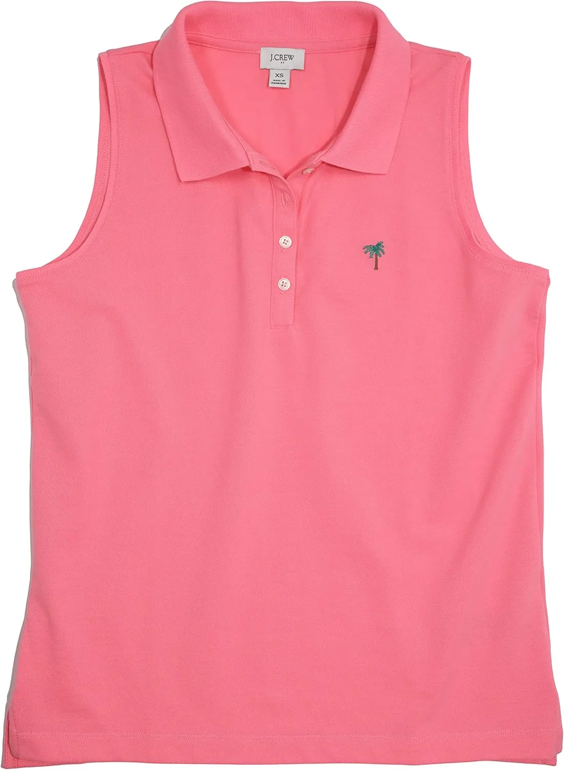 J.Crew Mercantile Women's Sleeveless Piqu Polo Shirt