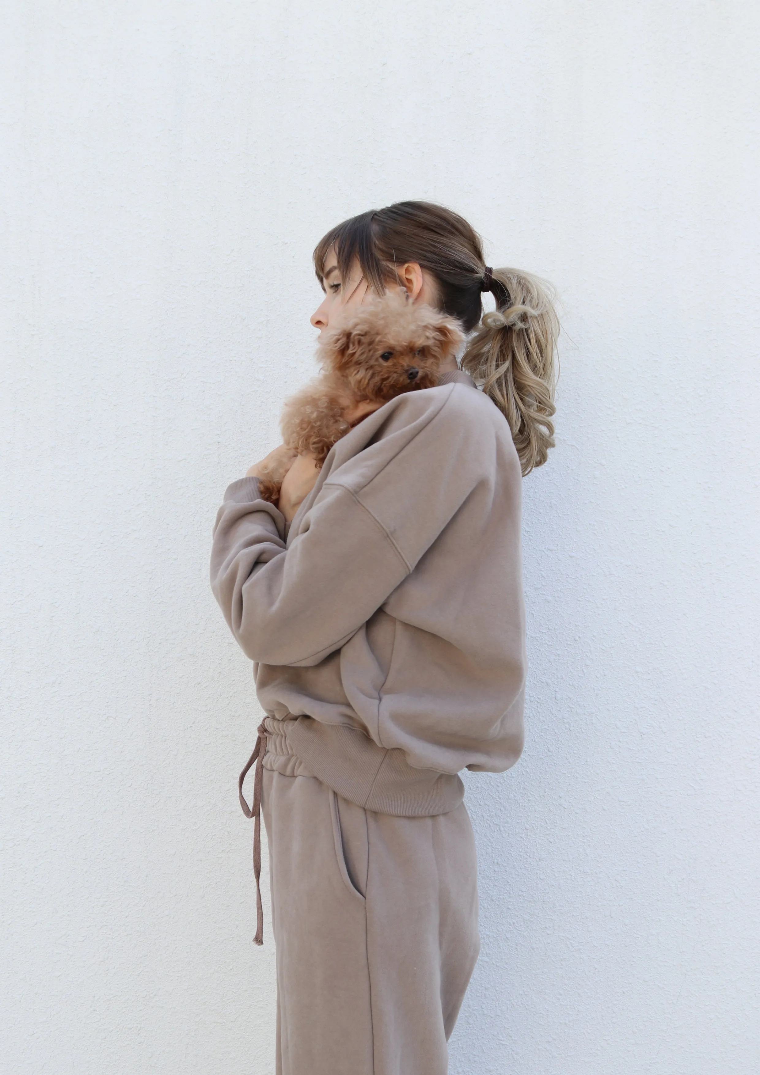 Loose-fit Brown Pullover Sweater