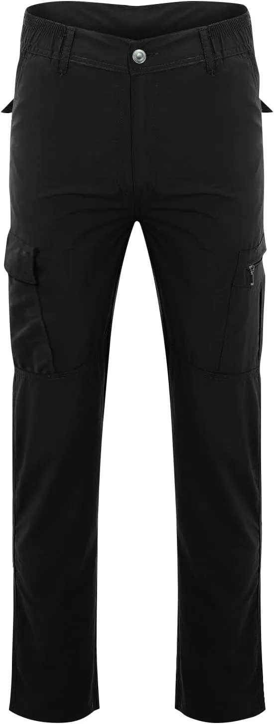 Mencomfy Cargo Pants Waterproof Ripstop Flex Work Pants Construction Tactic Hiking Outdoor Lightweight Trousers