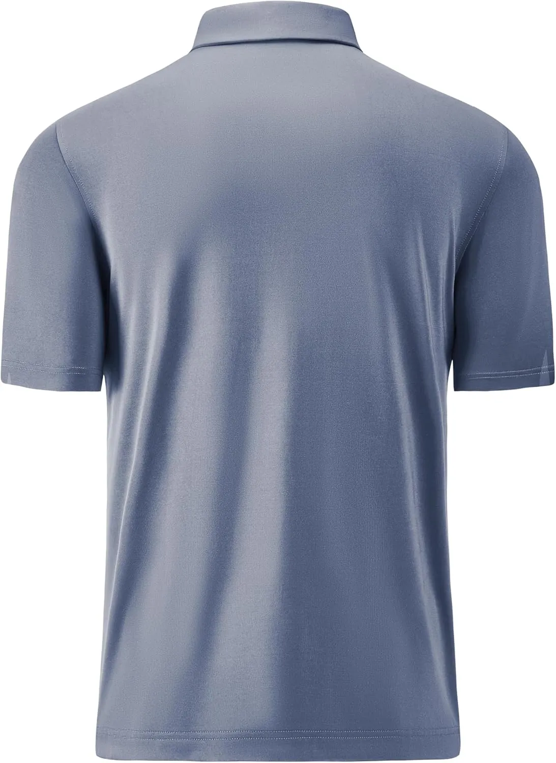 Mens Golf Shirt Short Sleeve Moisture Wicking Dry Fit Performance Casual Solid Collared Golf Polo Shirts for Men