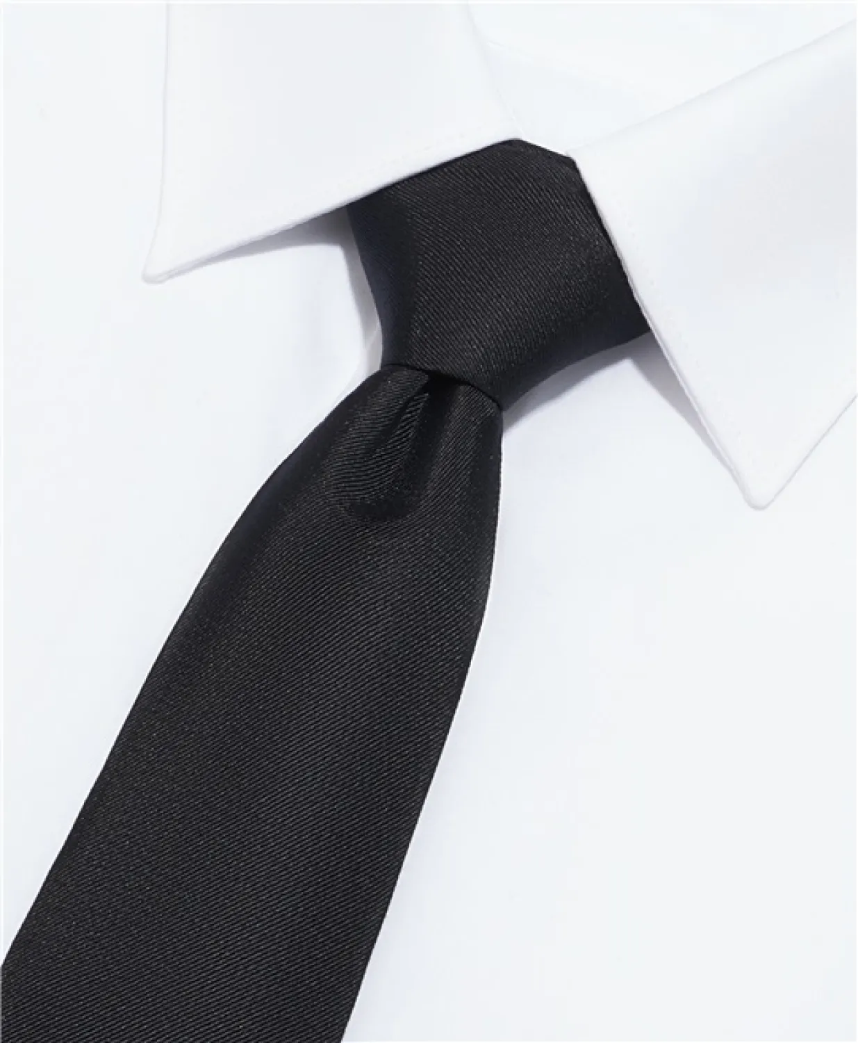 Men's Modern Fit Classic Solid Color Tie Set