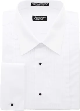 Milani Men's Tuxedo Shirt with French Cuffs and Lay Down Collar