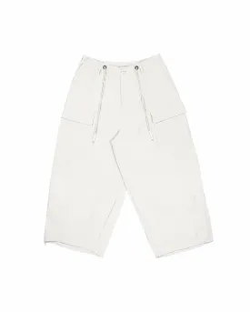 Multi-Pocket Ripstop Pants - White