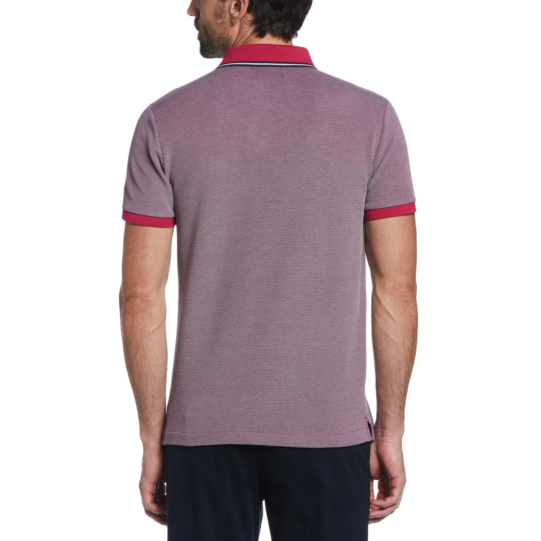 Original Penguin Birdseye Organic Cotton Pique Polo Shirt - Sangria