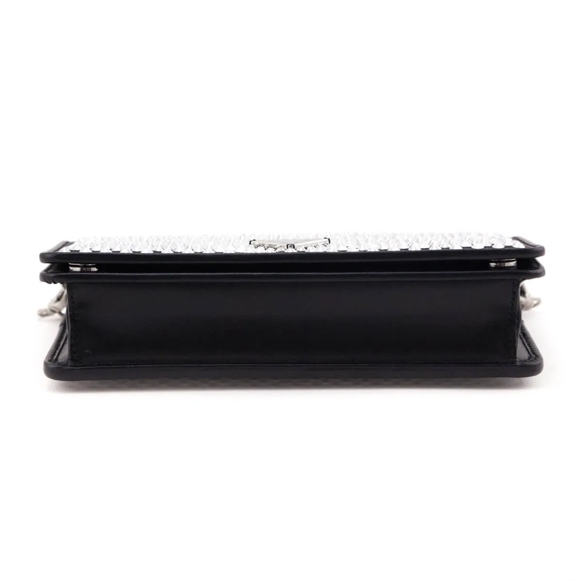 Prada Crystal Mini Wallet Chain