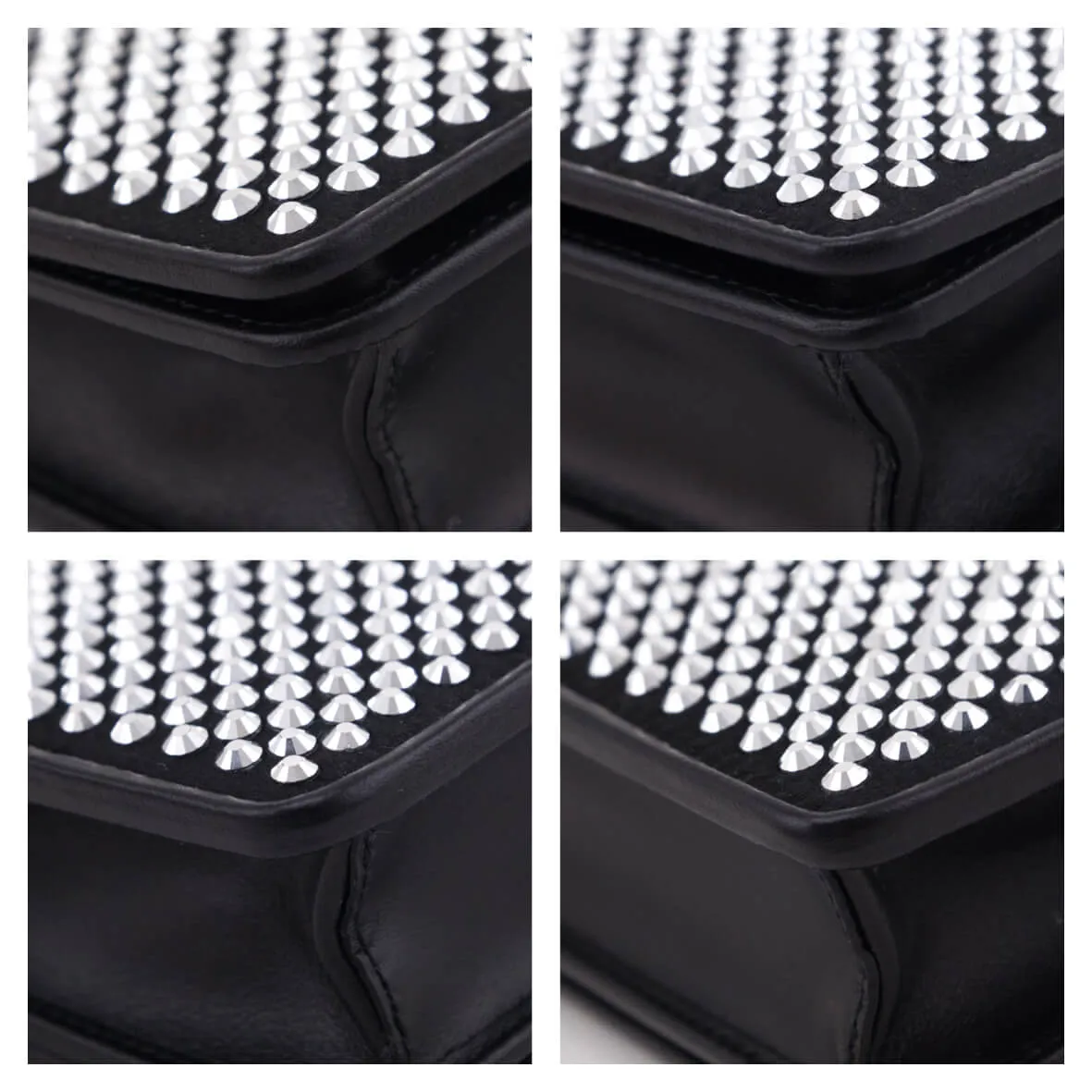 Prada Crystal Mini Wallet Chain