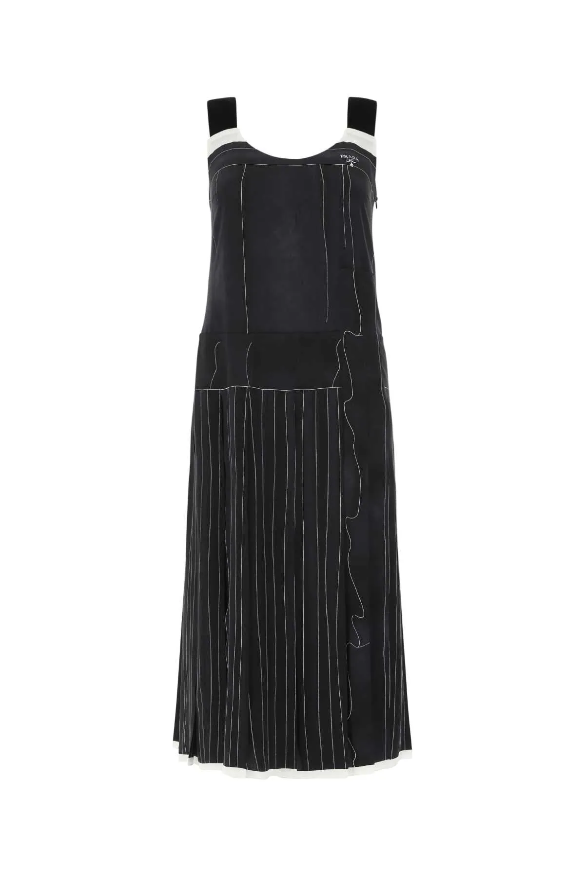 PRADA Silk Mini Dress with Elegant Print