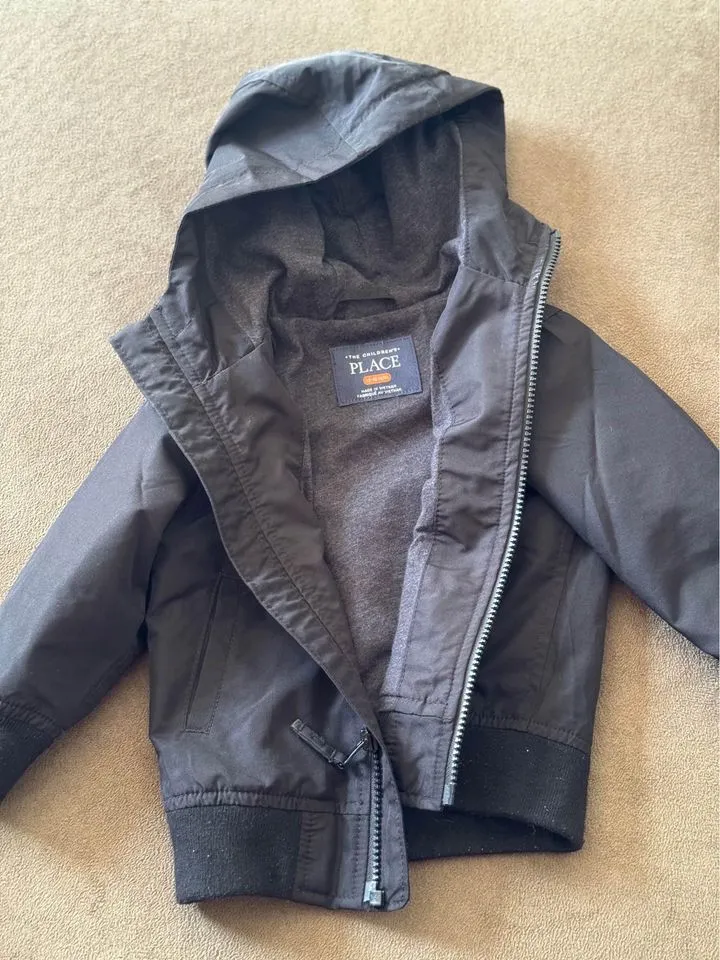 Raincoat windbreaker 12-18 months black - size Kids Clothing:       18 Months