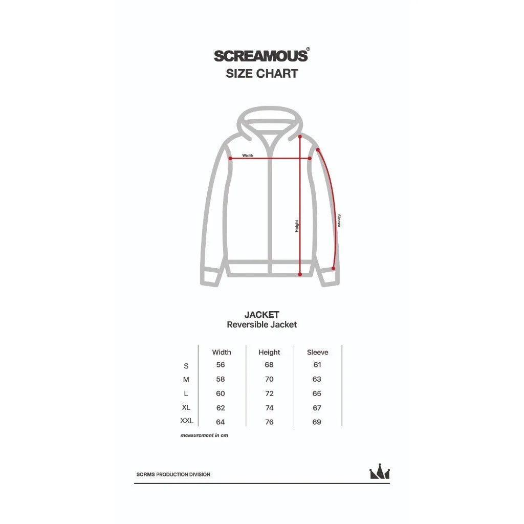 Reversible Jacket ARILE ORANGE - DARK GREY