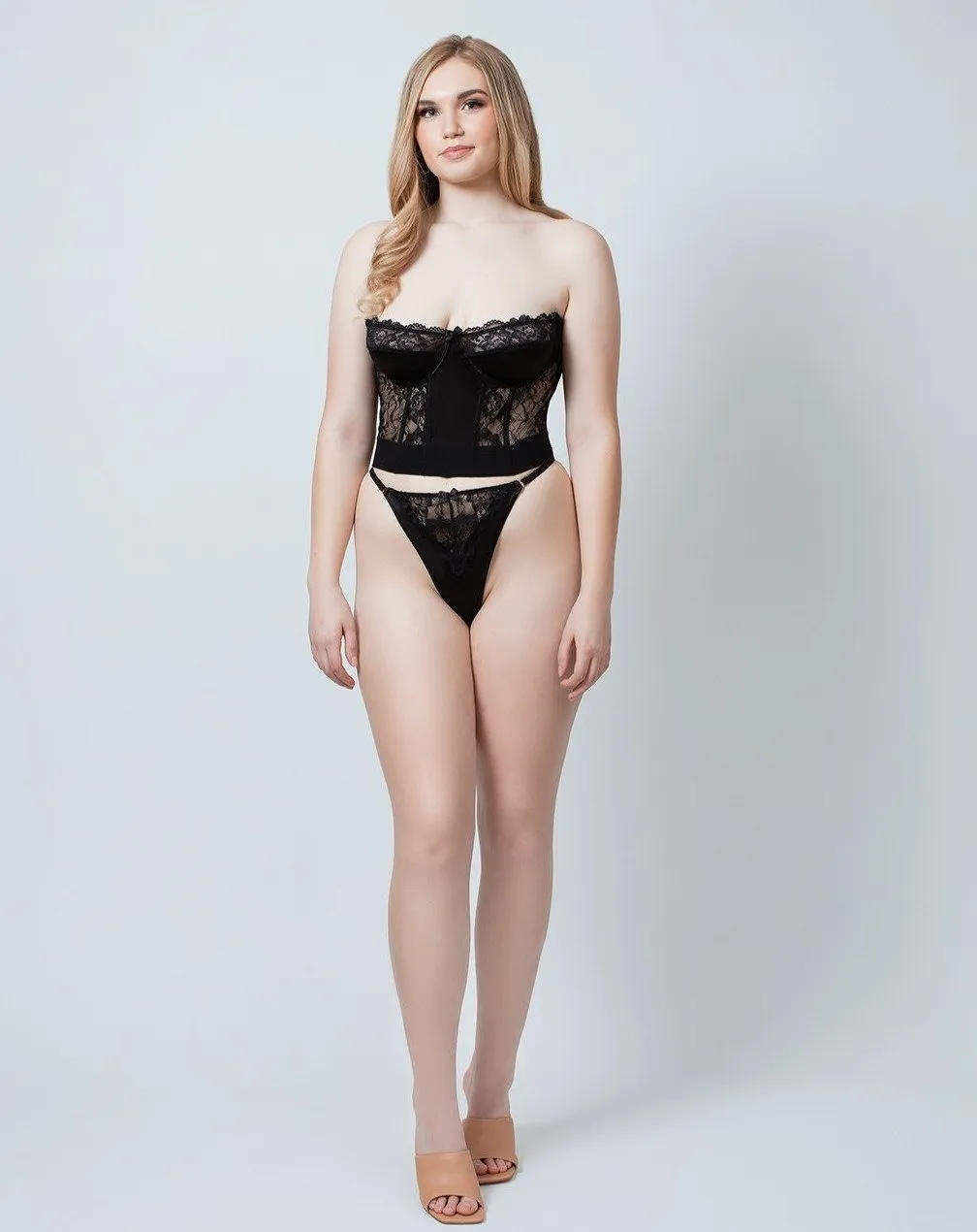 Tuxedo Corset Set