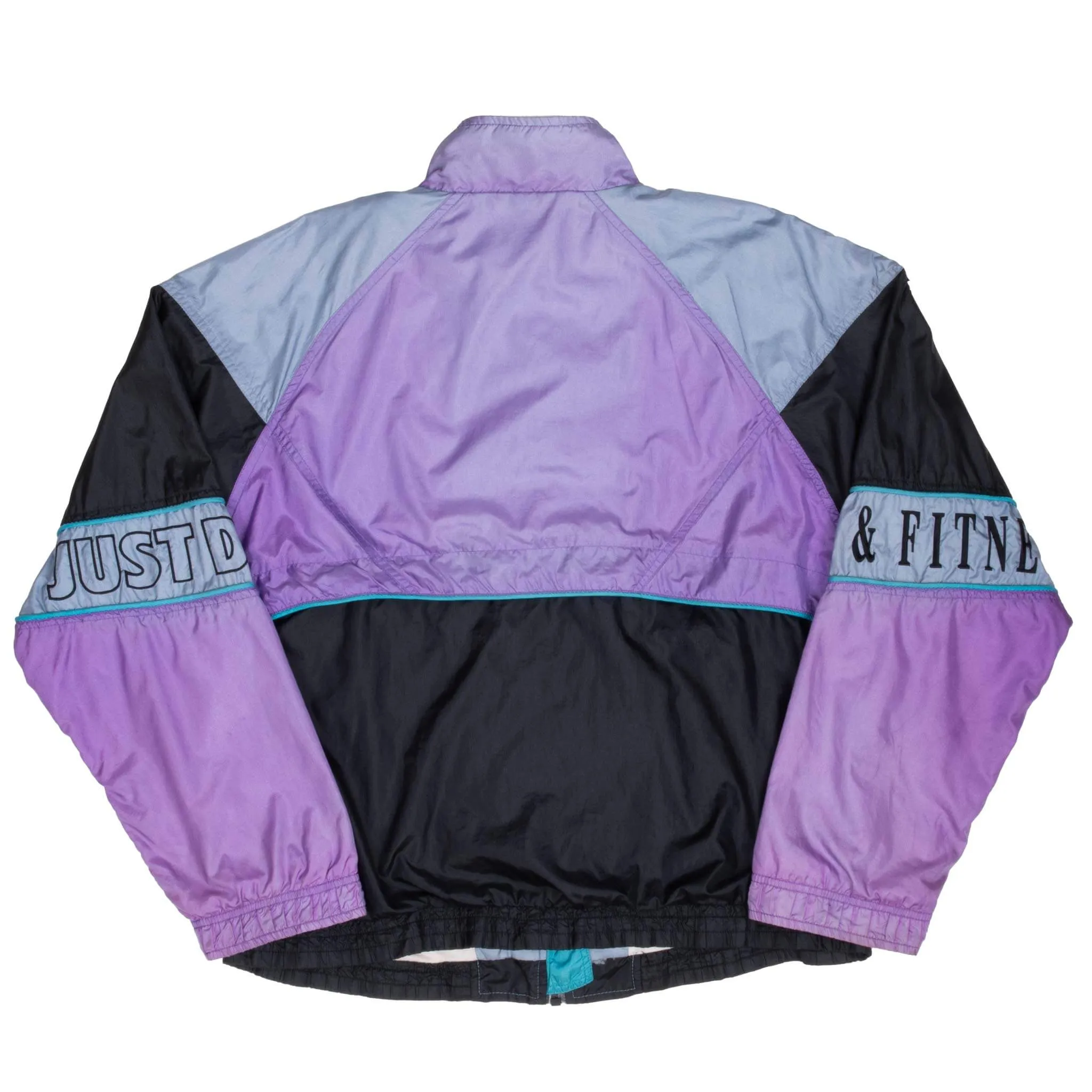 VINTAGE NIKE SWOOSH PURPLE WINDBREAKER JACKET LATE 1980S SIZE MEDIUM