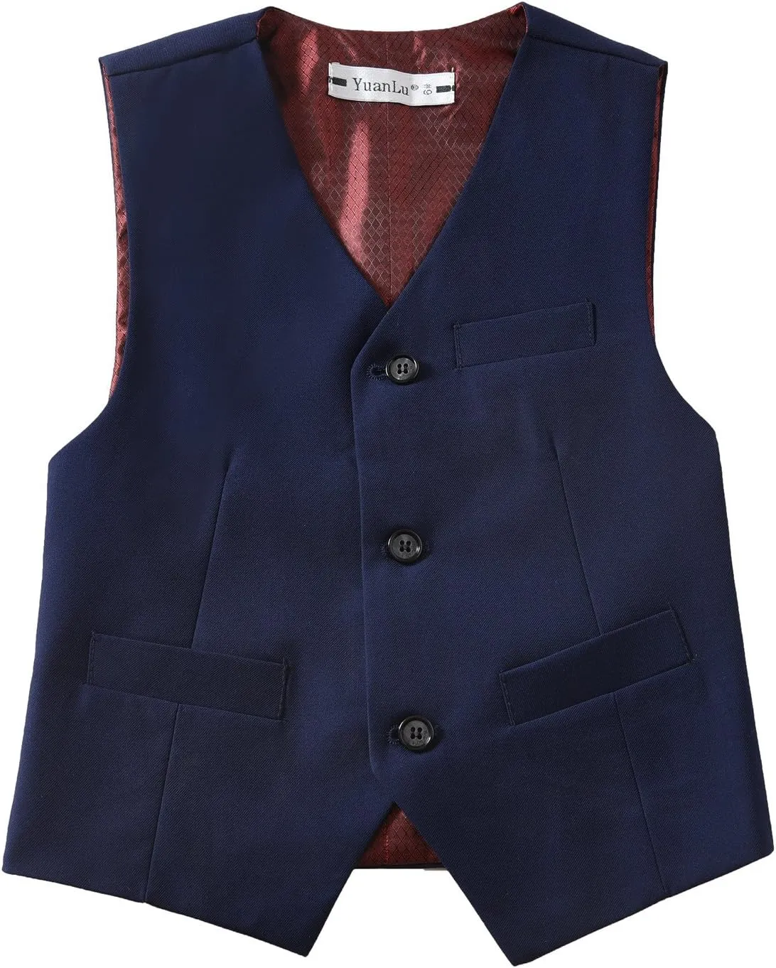YuanLu Kids Suits for Boys Tuxedo Wedding Ring Bearer Outfit Boy Toddler Suit Formal Vest Set