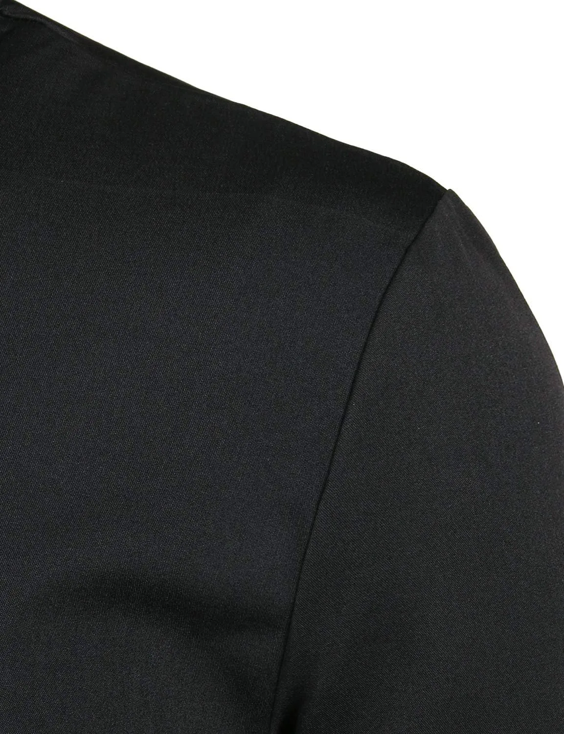 ZEROYAA Mens Slim Fit Long Sleeve Tuxedo Dress Shirts/Prom Performing Shirts
