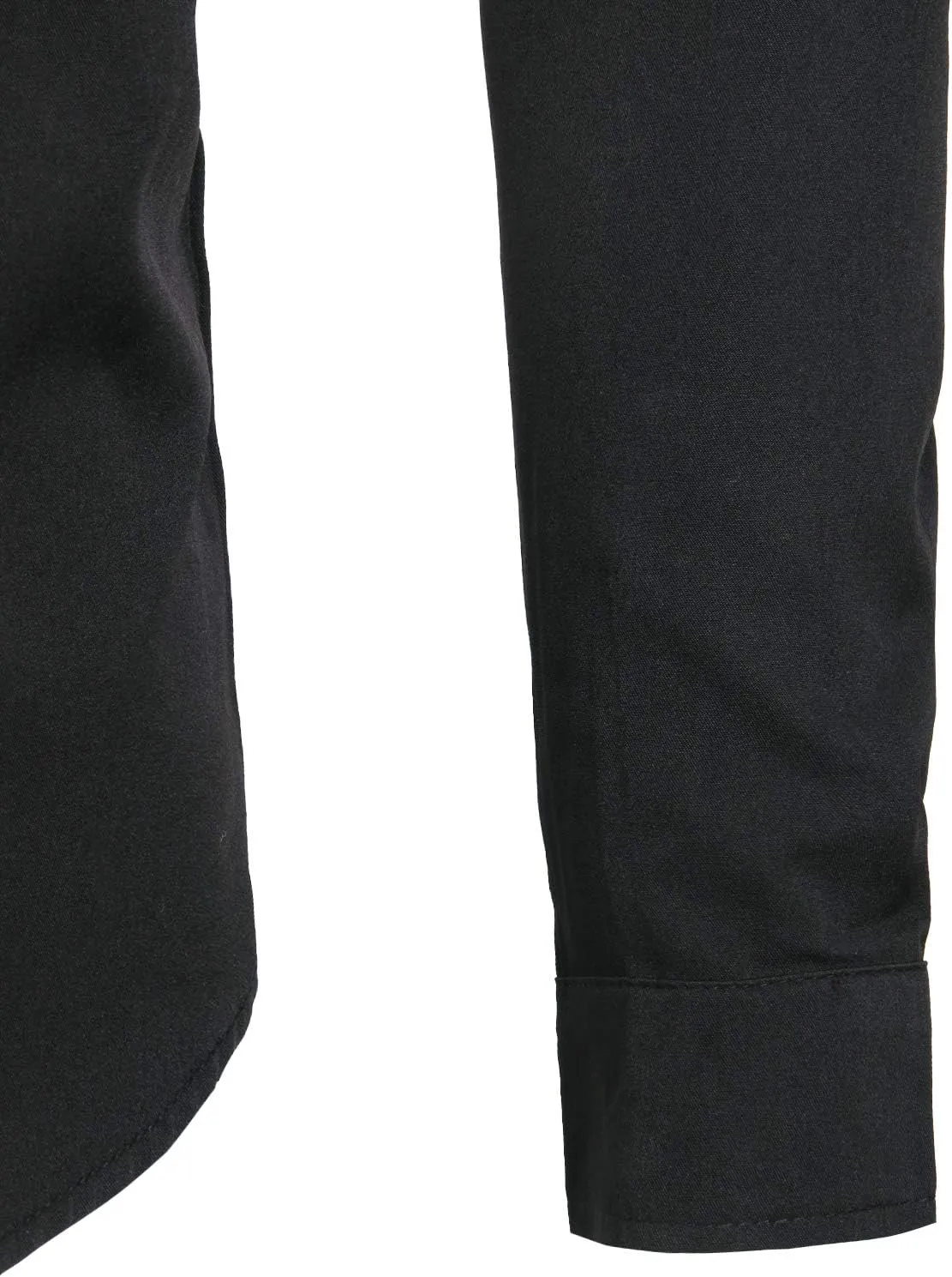 ZEROYAA Mens Slim Fit Long Sleeve Tuxedo Dress Shirts/Prom Performing Shirts